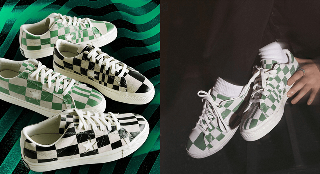 Checkered pattern Converse One Star