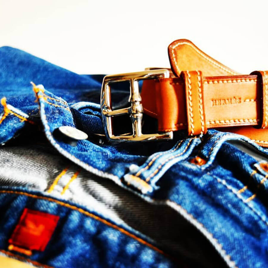 Hermès Belt and Resolute Jeans