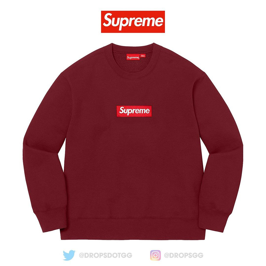 セール特価 Logo Box supreme Crewneck クルーネック ボックスロゴ