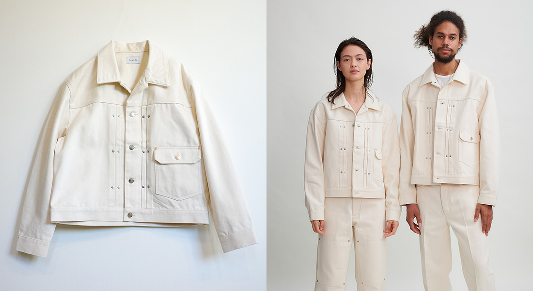 TANAKA THE NEW CLASSIC JEAN JACKET RAW WHITE