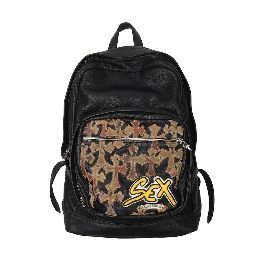 CHROME HEARTS × Matty Boy Sex Records Leather Backpack