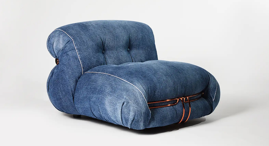 Cassina × ROY ROGER'S Denim Sofa