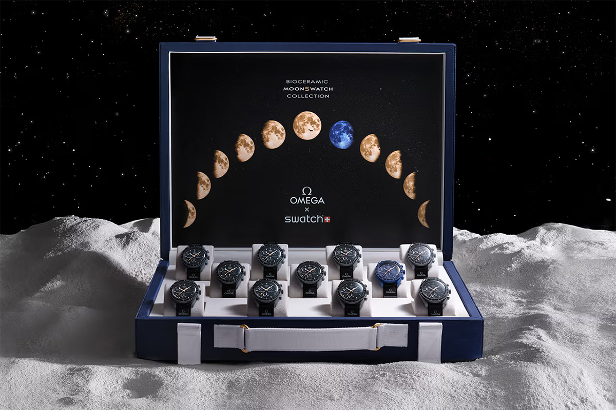 OMEGA x SWATCH BIOCERAMIC MoonSwatch Mission to Moonshine Gold Suit Case