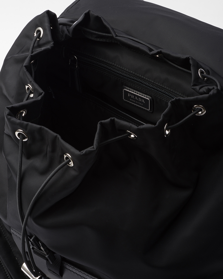 PRADA Re-Nylon x Leather Back Pack 2024 Spring Summer