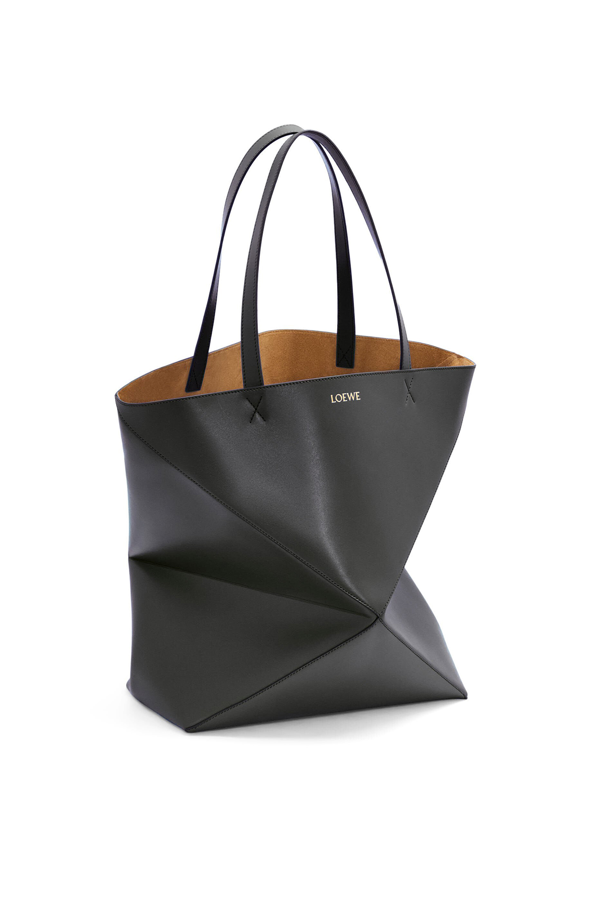 LOEWE Puzzle Fold Tote Bag Shiny Calf Leather XL