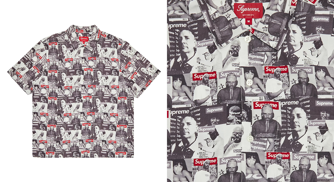 Supreme Magazine Short-Sleeve Shirt Gray