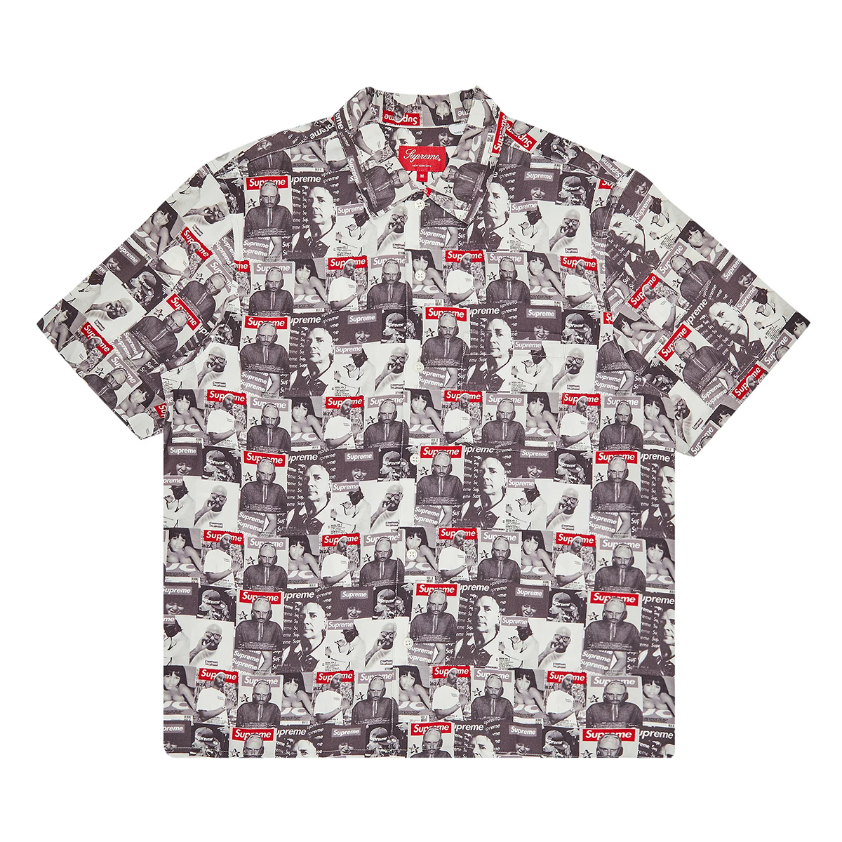 Supreme Magazine Short-Sleeve Shirt Gray