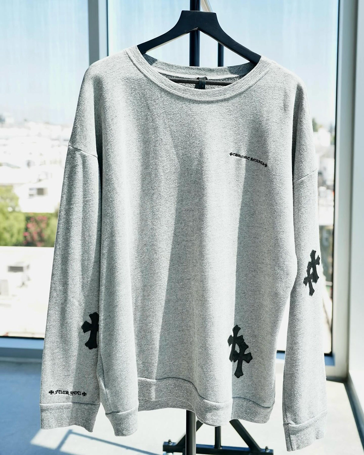 CHROME HEARTS Cross Patch Sweat Shirt