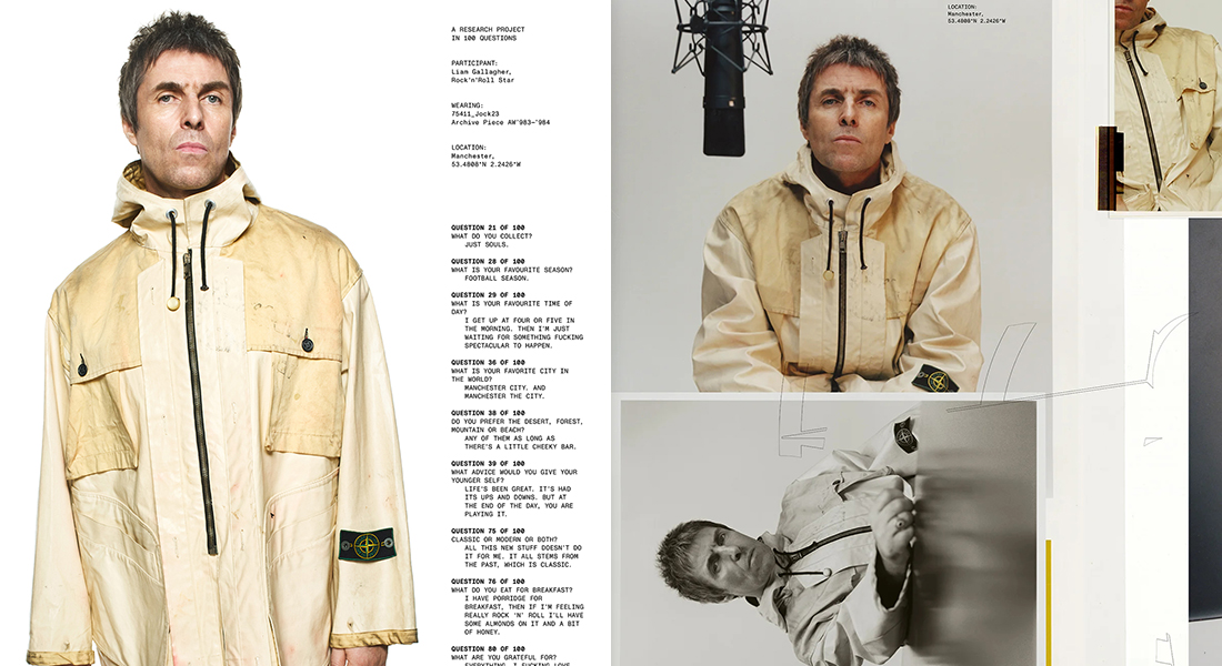 STONE ISLAND 2024年秋冬キャンペーンにリアム・ギャラガーが登場 – 時代を超えて愛される永遠のスタンダードを共有するウェブマガジン  LIVE IN RUGGED