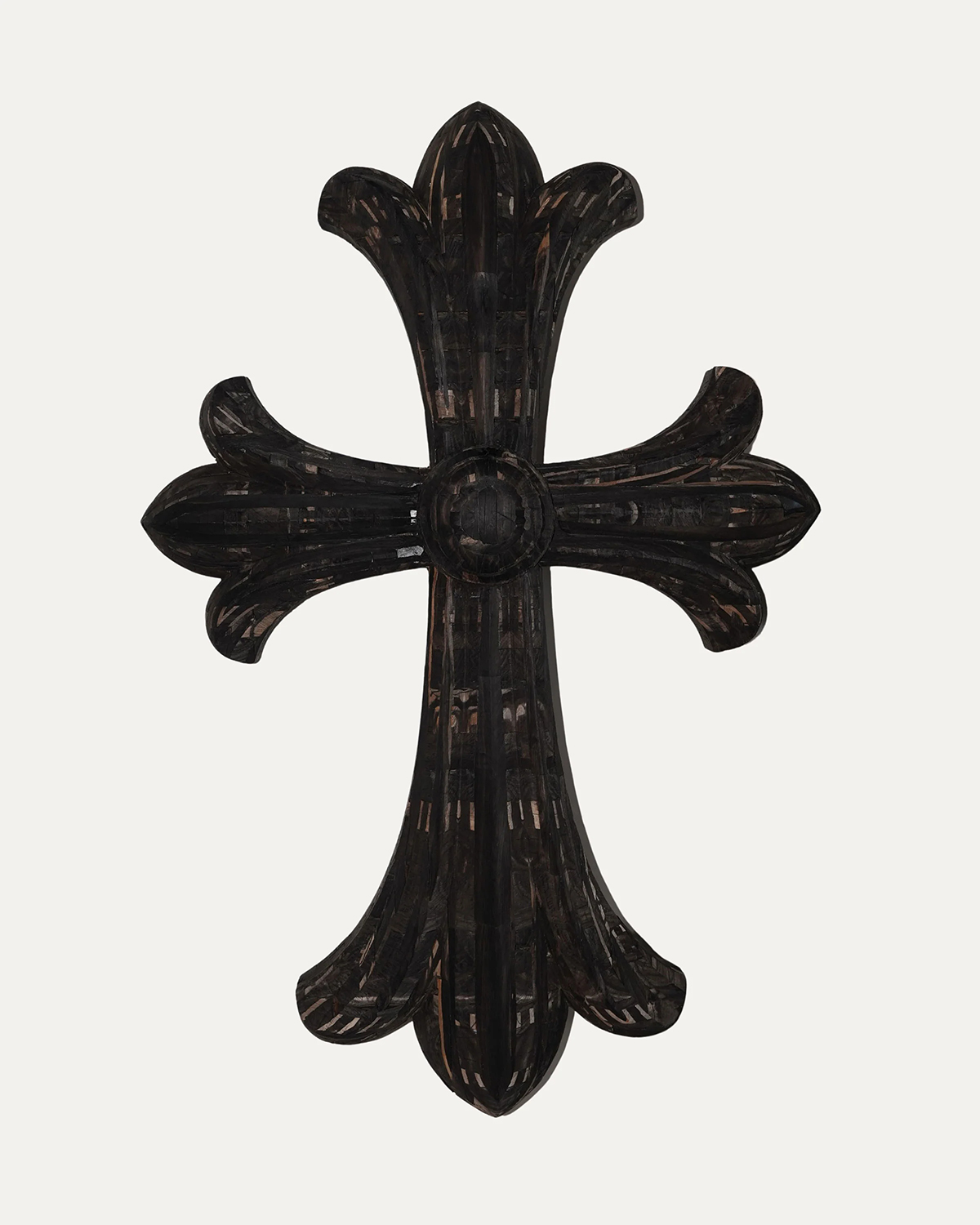 CHROME HEARTS 6 Foot Pressed Ebony Wood Cross