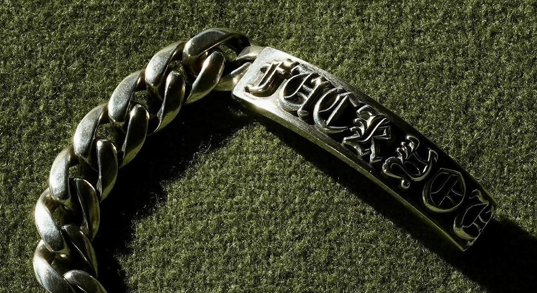 CHROME HEARTS FUCK YOU ID Bracelet