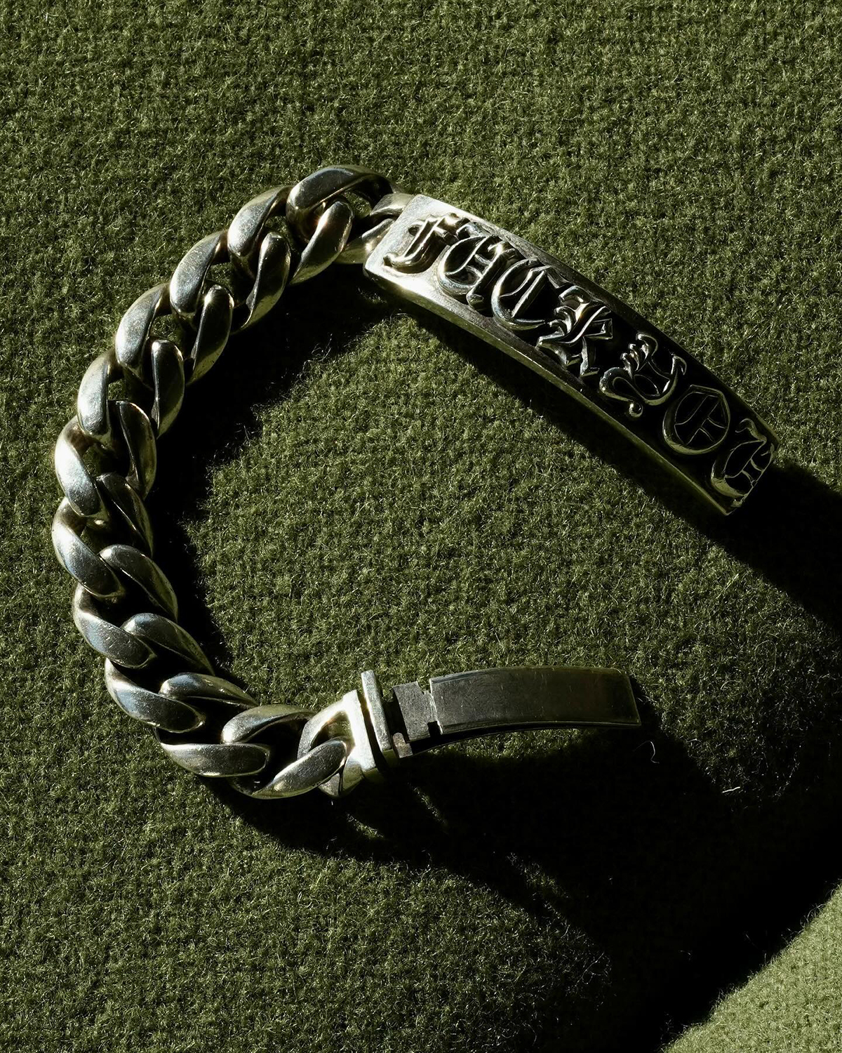 CHROME HEARTS FUCK YOU ID Bracelet