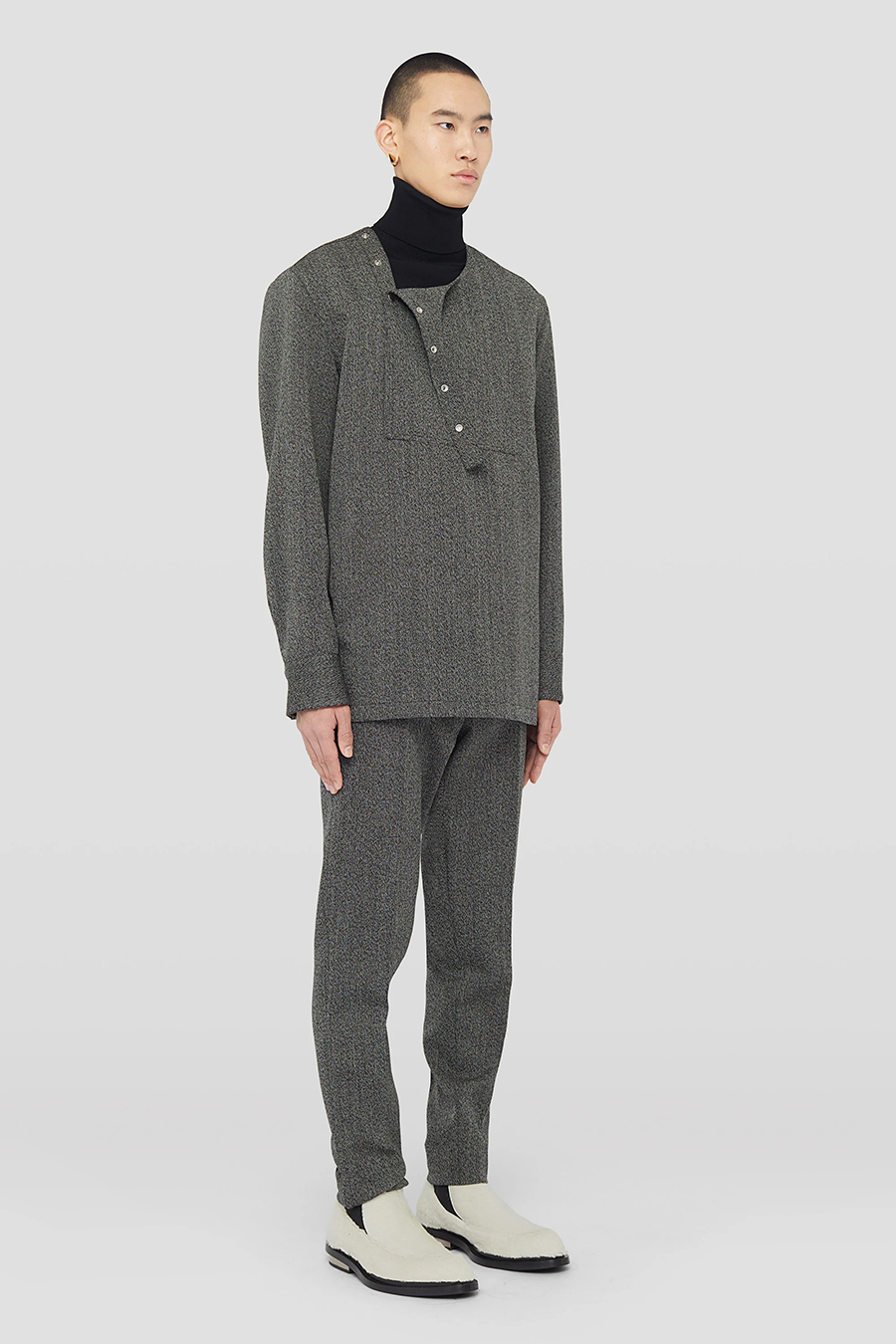 JIL SANDER Melange Wool Pants 2024 Autumn Winter