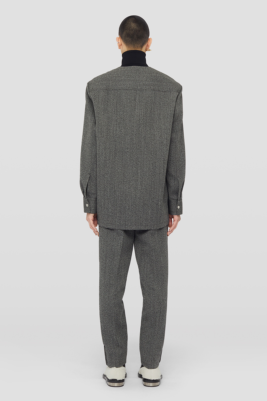 JIL SANDER Melange Wool Pants 2024 Autumn Winter