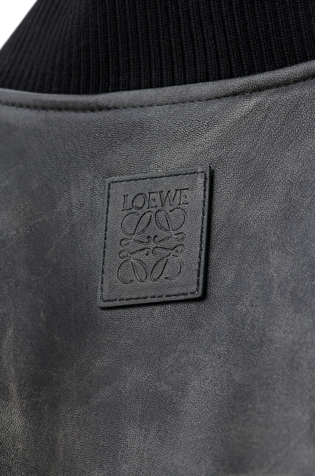 LOEWE Nappa Lamb Leather Zip Up Jacket 2024 Autumn Winter