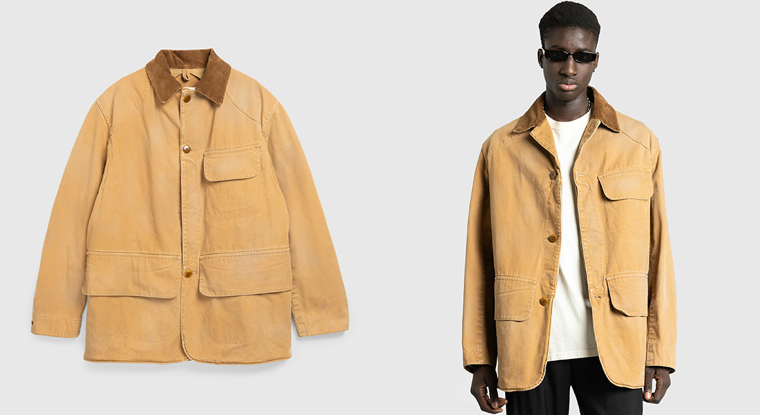 Maison Margiela Waxed Cotton Jacket Ochre