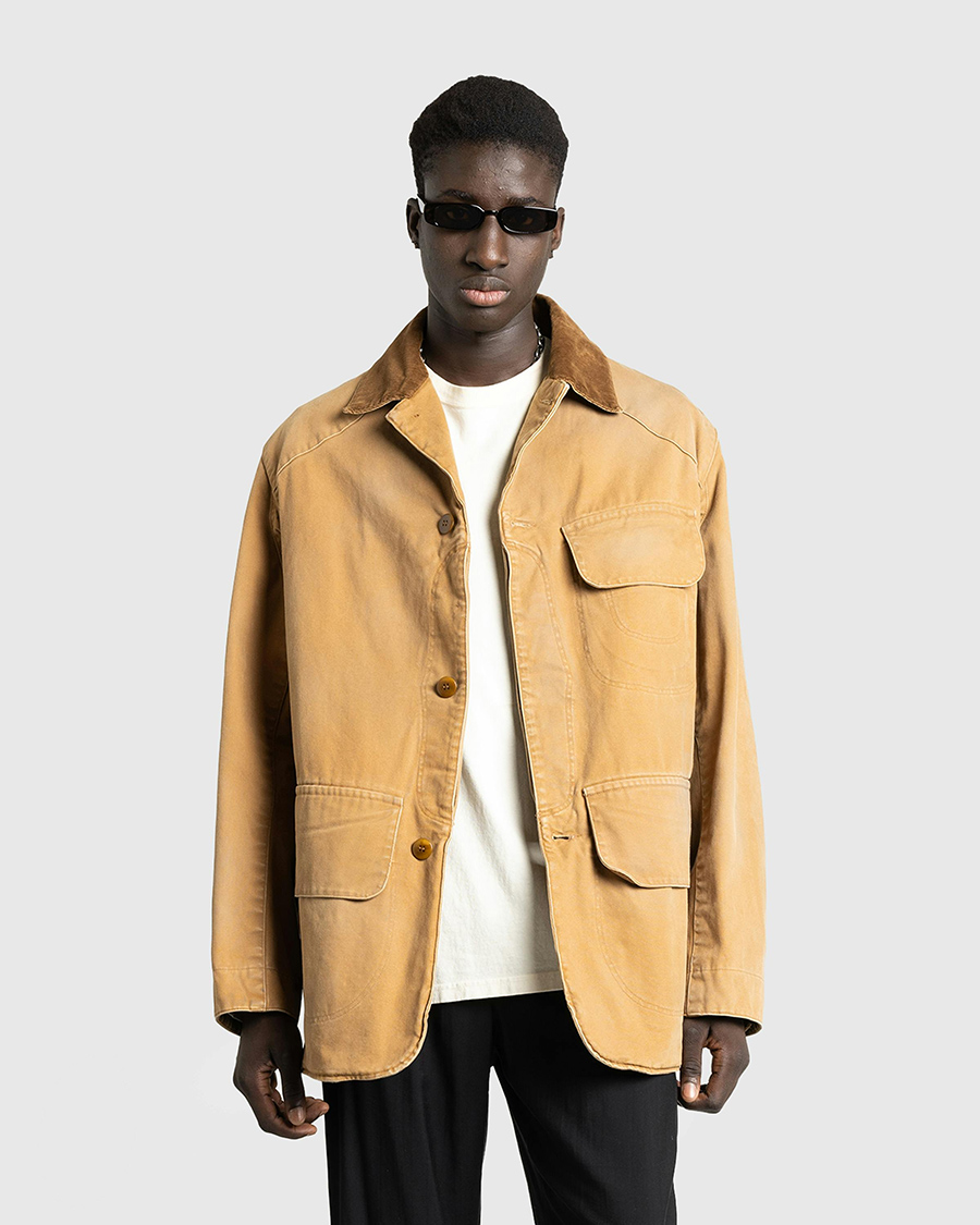 Maison Margiela Waxed Cotton Jacket Ochre