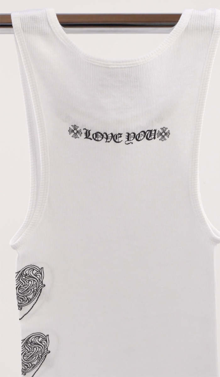 CHROME HEARTS LOVE YOU RIB TANK