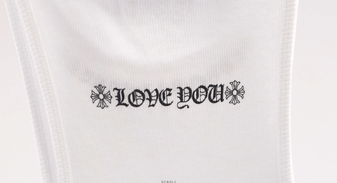 CHROME HEARTS LOVE YOU RIB TANK