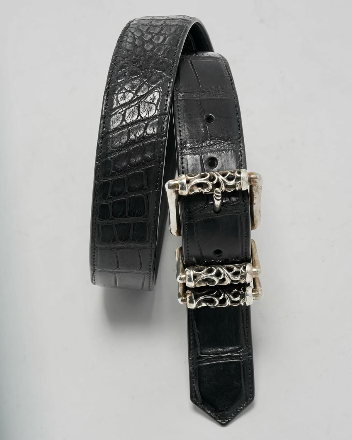 CHROME HEARTS Roller Belt Alligator Leather