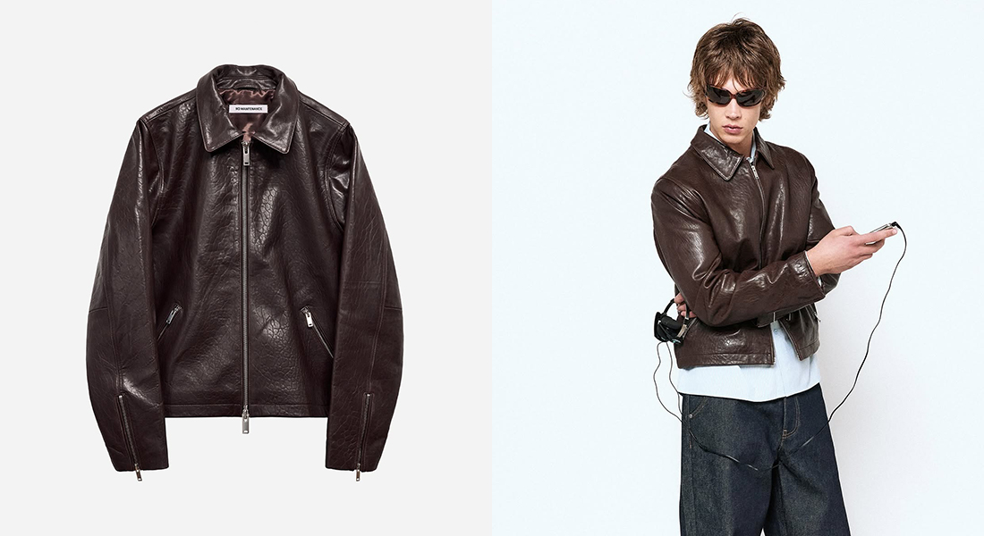 NO MAINTENANCE Lambskin Mechanic V3 Jacket 2025 Spring Summer