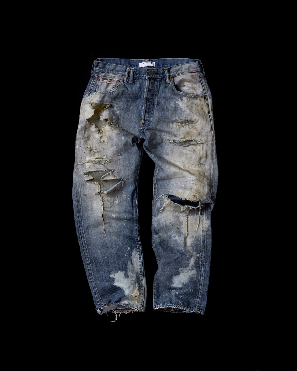 ANACHRONORM AN352 HARD REMAKED REGULAR TAPERED 5P PANTS INDIGO (REMAKE)