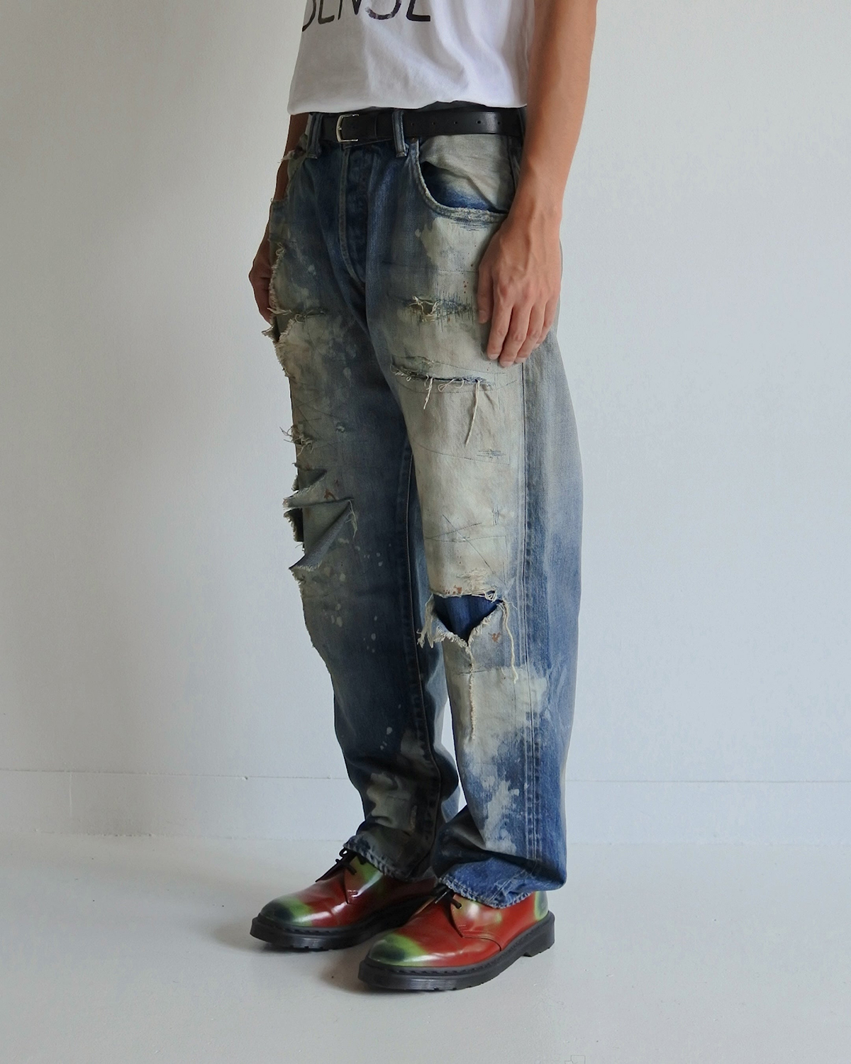ANACHRONORM AN352 HARD REMAKED REGULAR TAPERED 5P PANTS INDIGO (REMAKE)