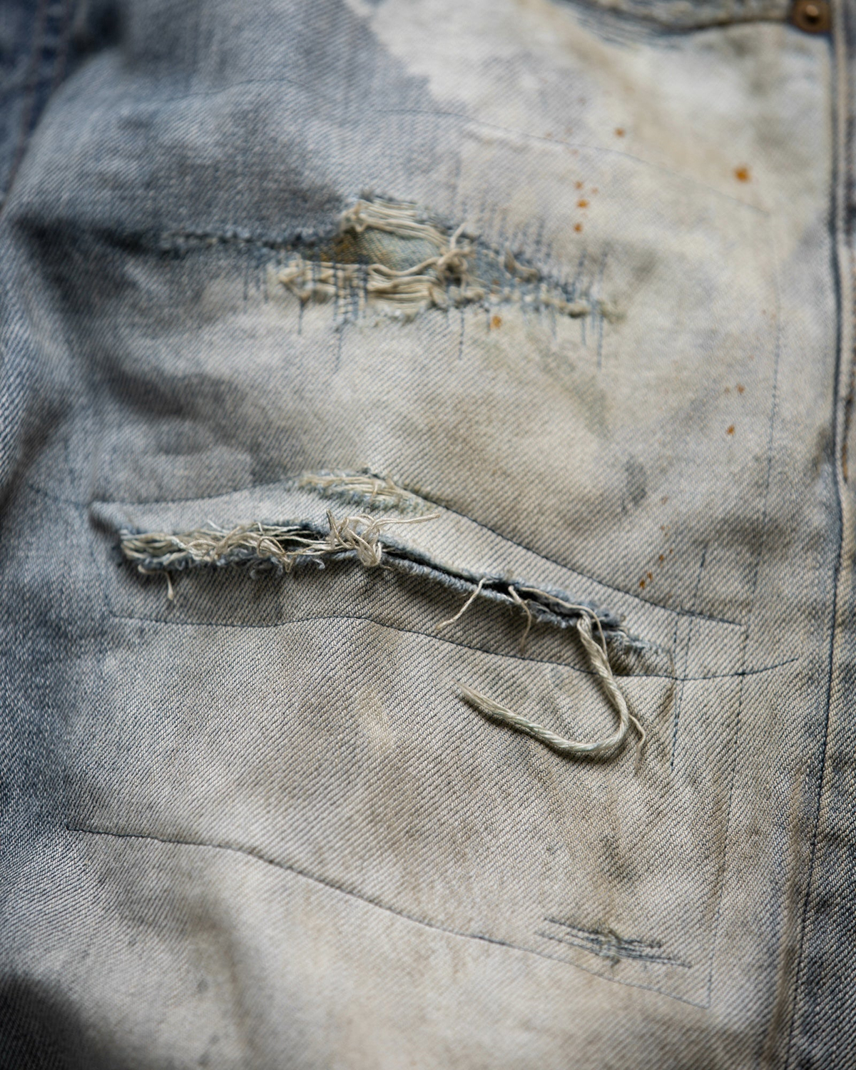 ANACHRONORM AN352 HARD REMAKED REGULAR TAPERED 5P PANTS INDIGO (REMAKE)