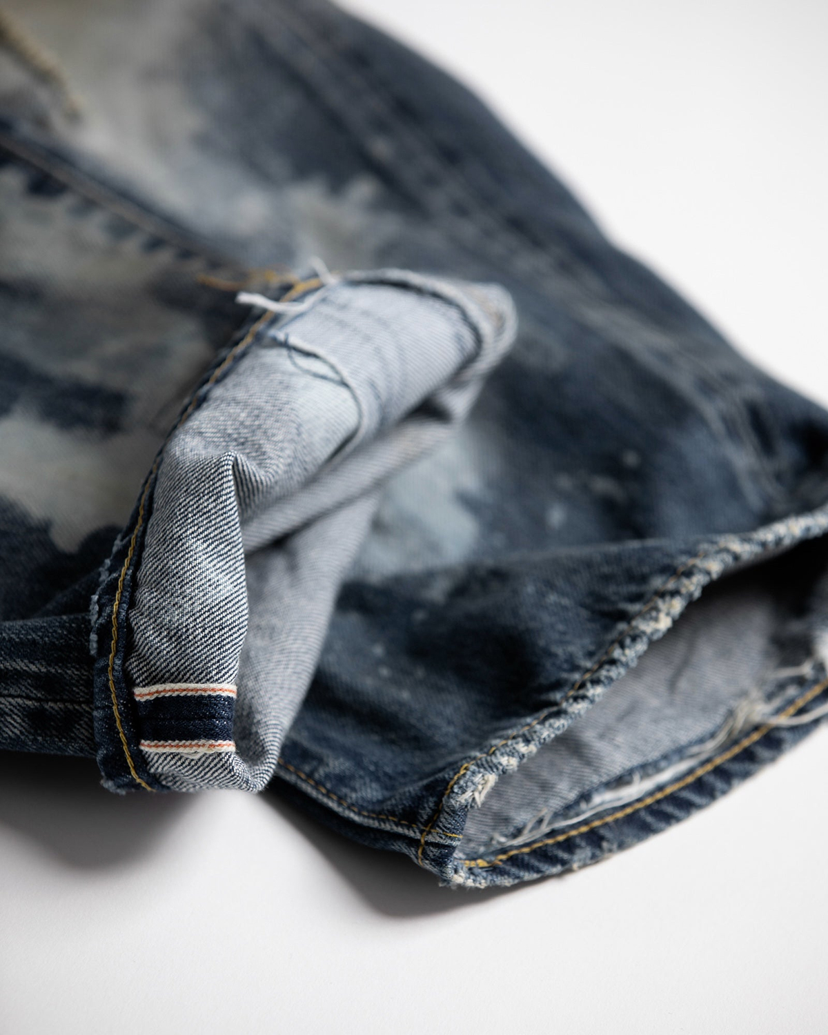 ANACHRONORM AN352 HARD REMAKED REGULAR TAPERED 5P PANTS INDIGO (REMAKE)