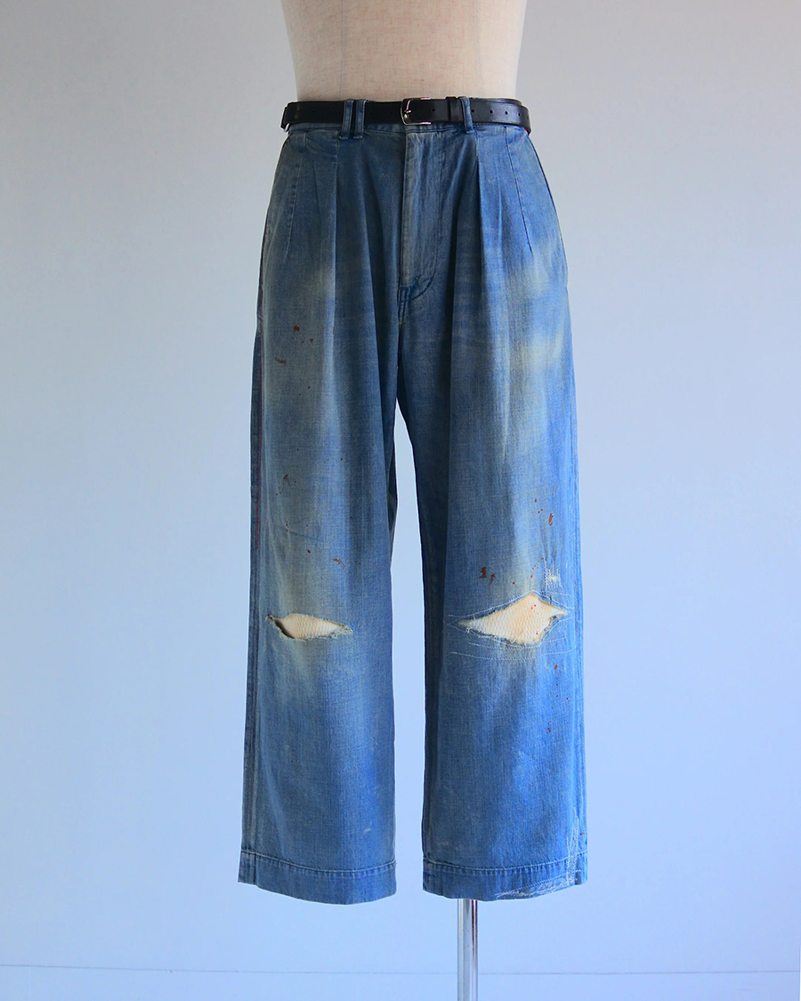ANACHRONORM AN402 REMAKED WIDE DENIM TROUSERS