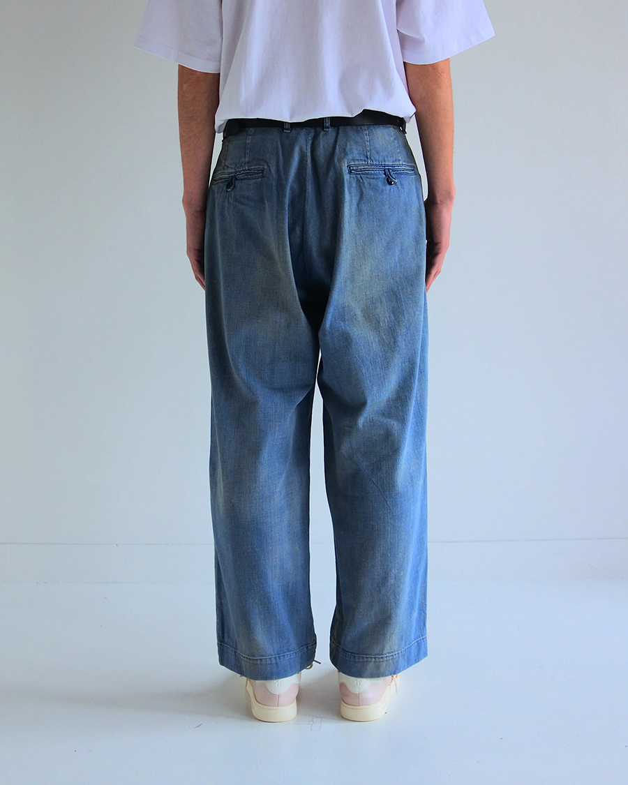 ANACHRONORM AN402 REMAKED WIDE DENIM TROUSERS