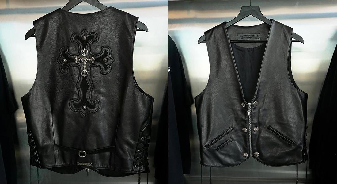 名品カタログ Vol4 CHROME HEARTS Filigree Cross Leather Vest