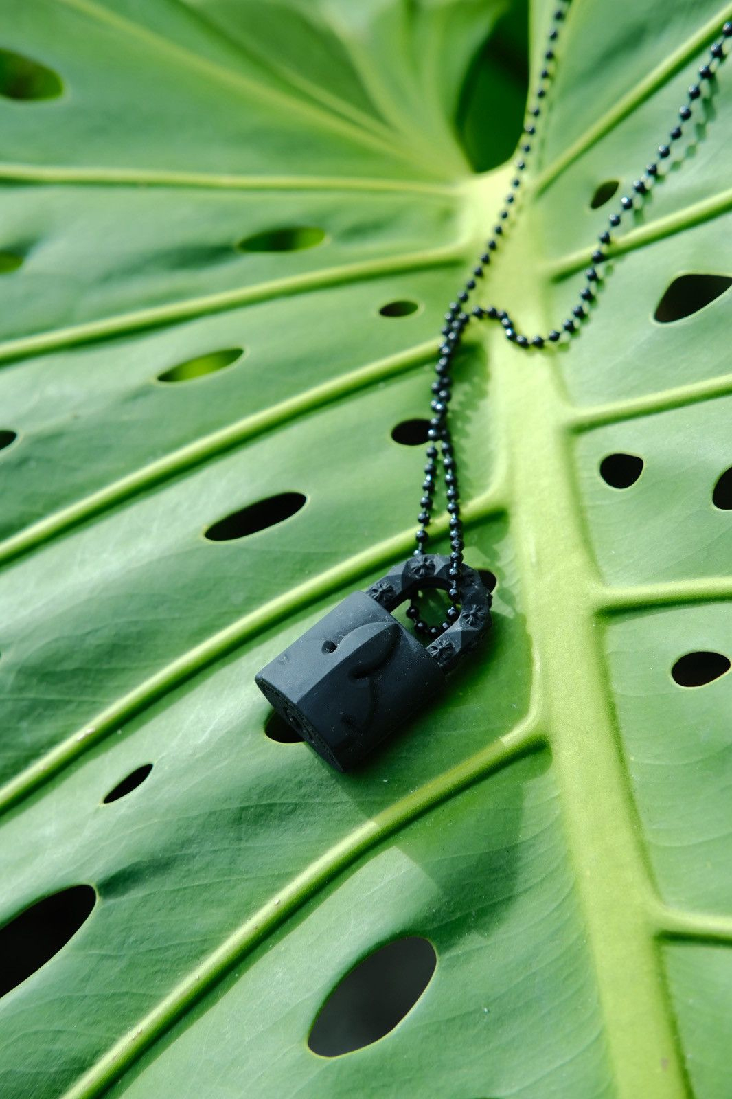 CHROME HEARTS Padlock Silicone Necklace