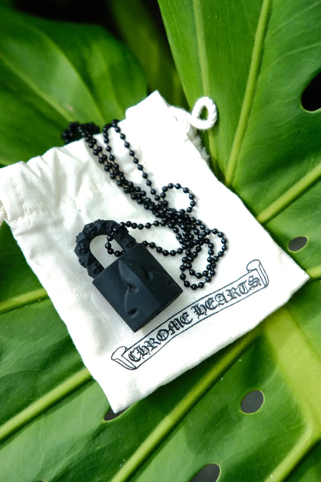 CHROME HEARTS Padlock Silicone Necklace