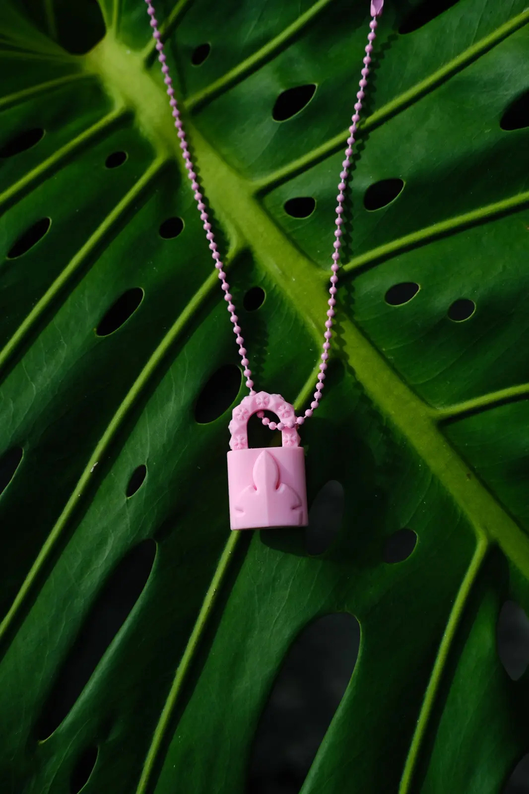 CHROME HEARTS Padlock Silicone Necklace