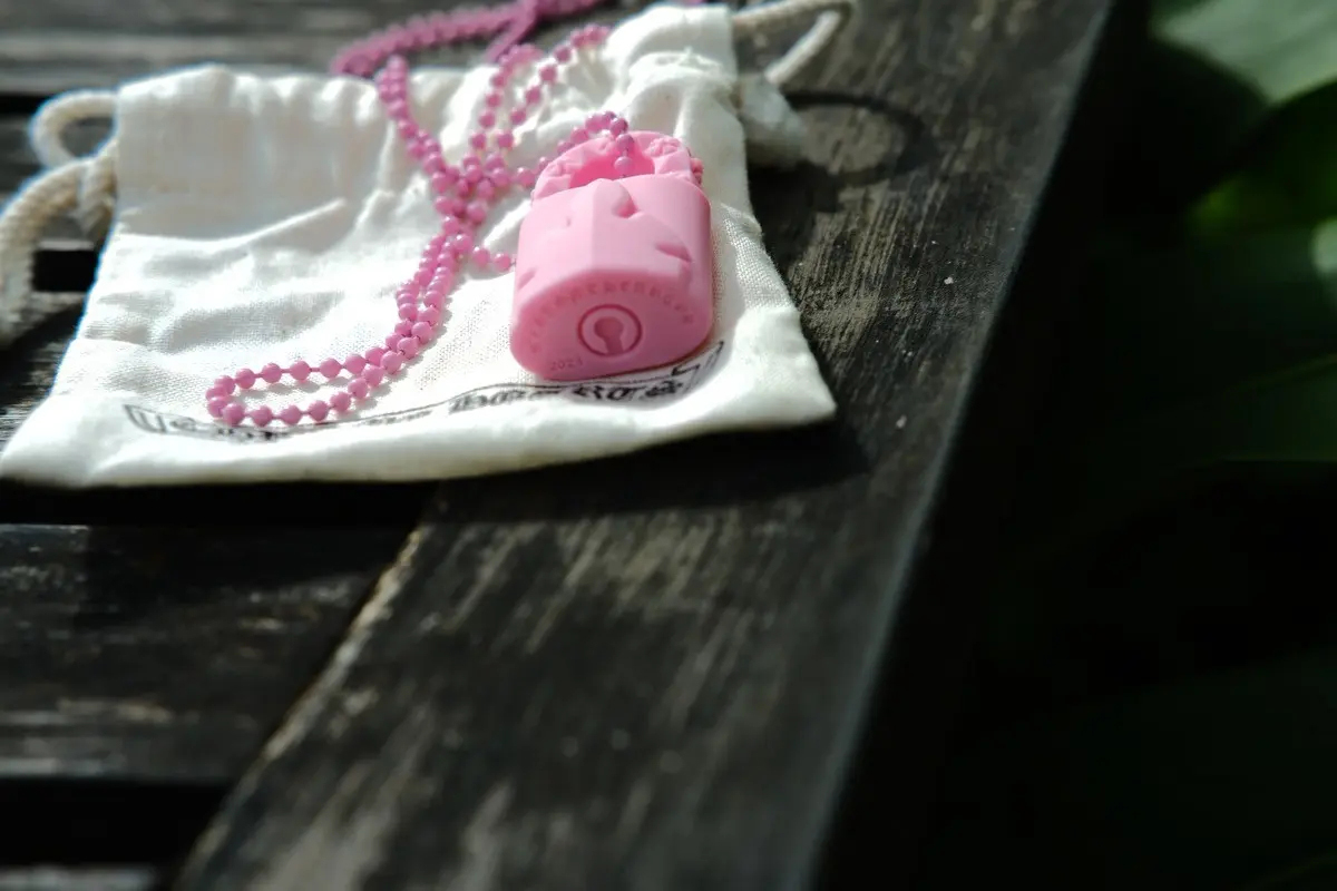 CHROME HEARTS Padlock Silicone Necklace
