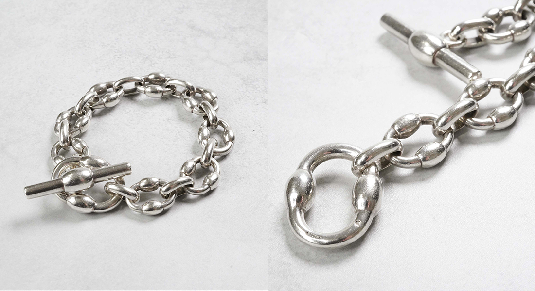 HERMÈS Brick Bracelet Silver