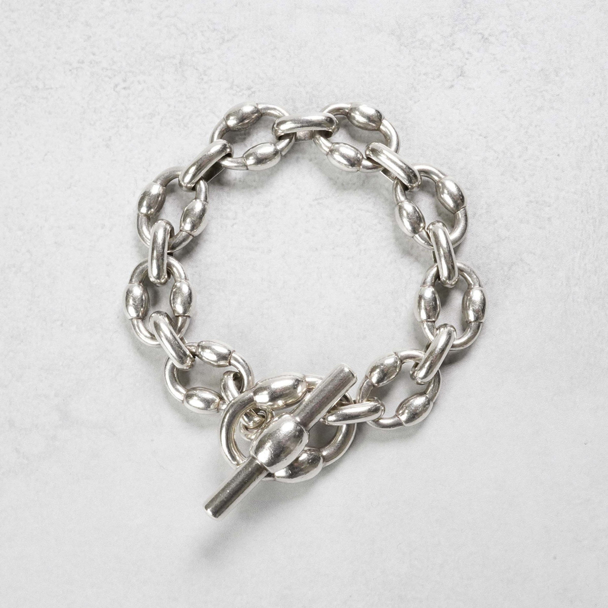 HERMÈS Brick Bracelet Silver