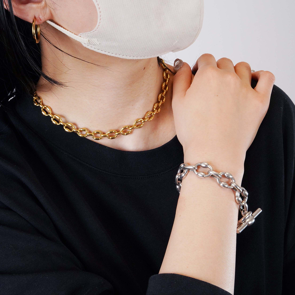 HERMÈS Brick Bracelet Silver