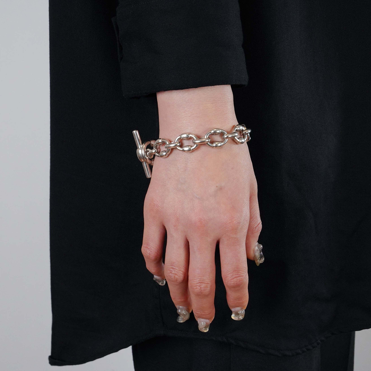 HERMÈS Brick Bracelet Silver