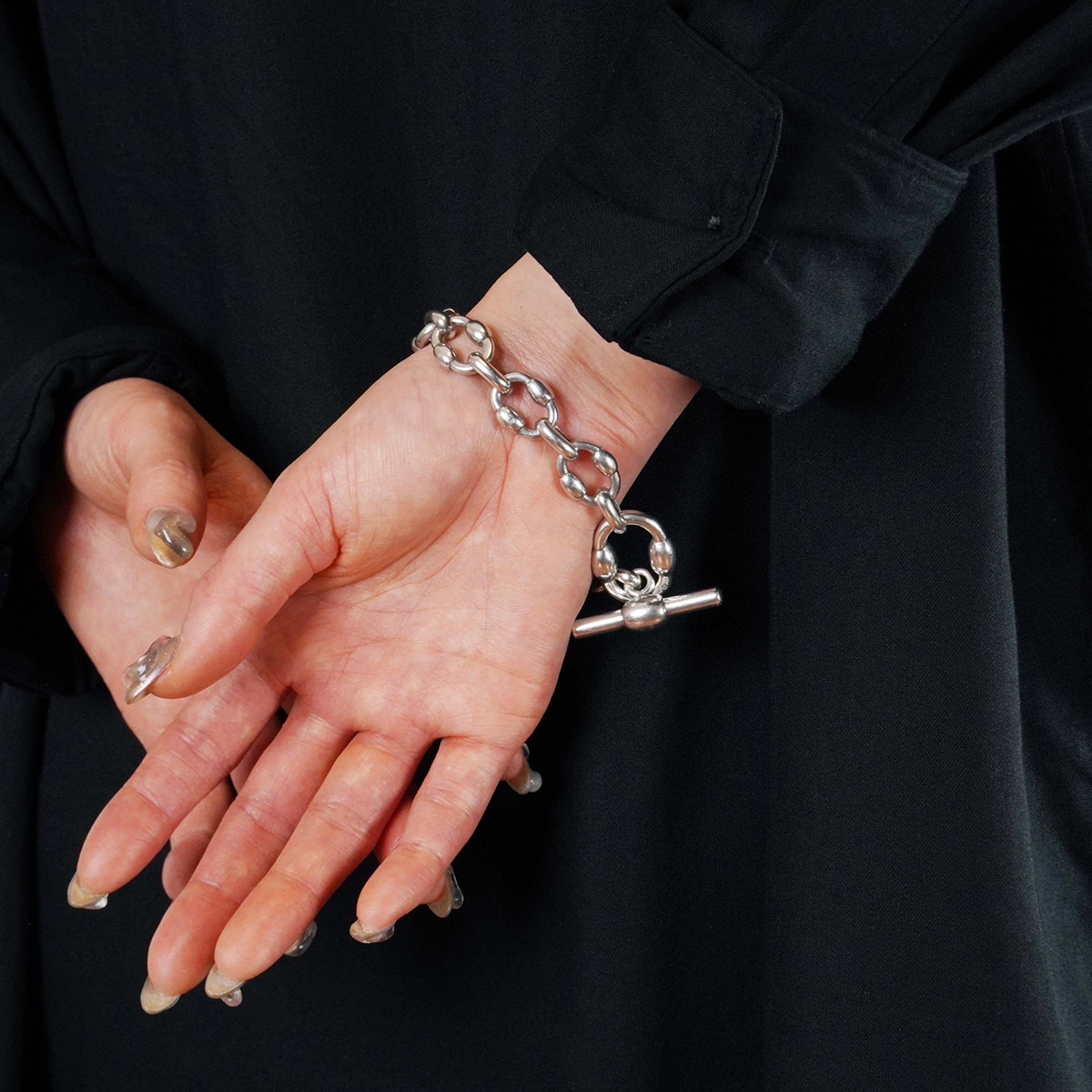HERMÈS Brick Bracelet Silver