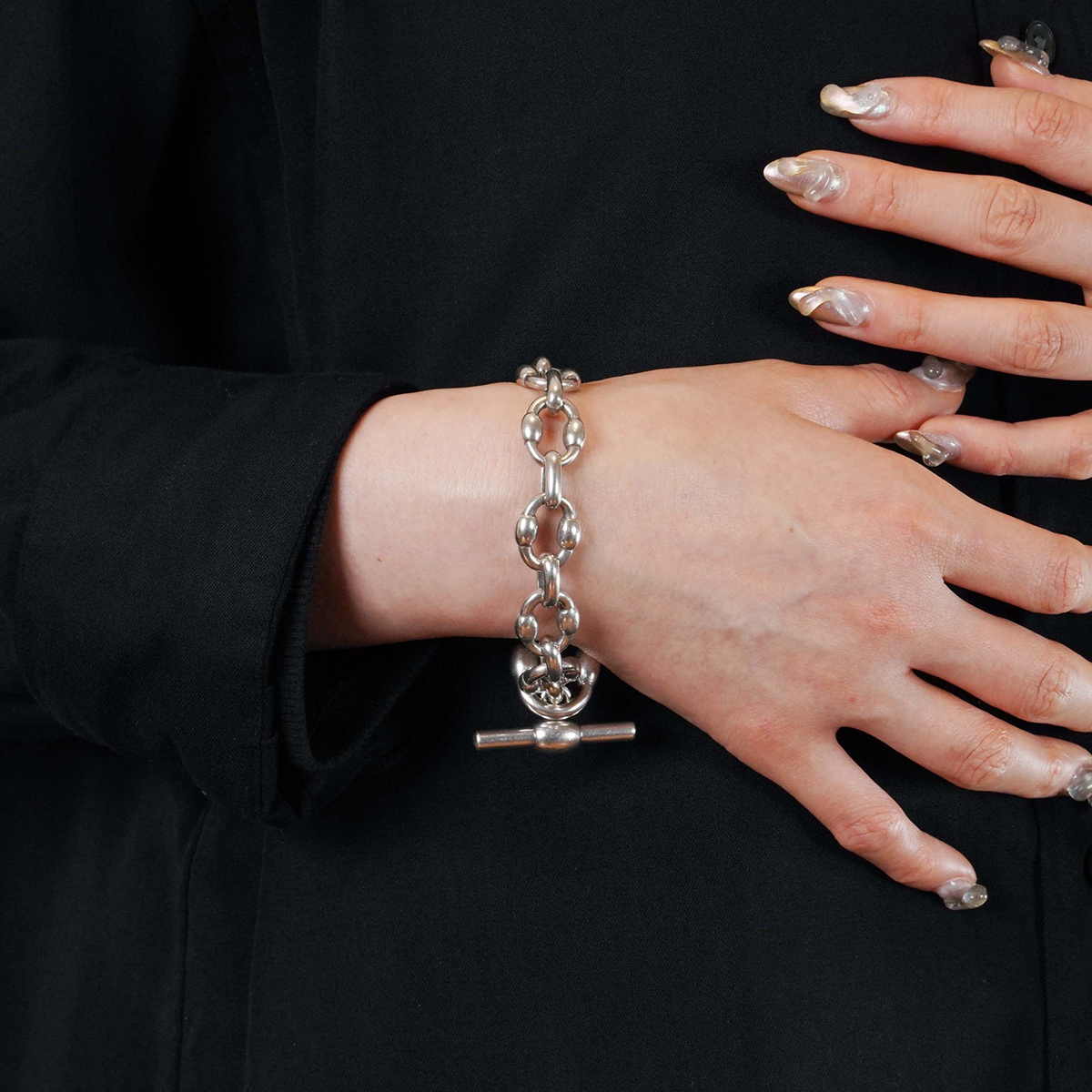 HERMÈS Brick Bracelet Silver