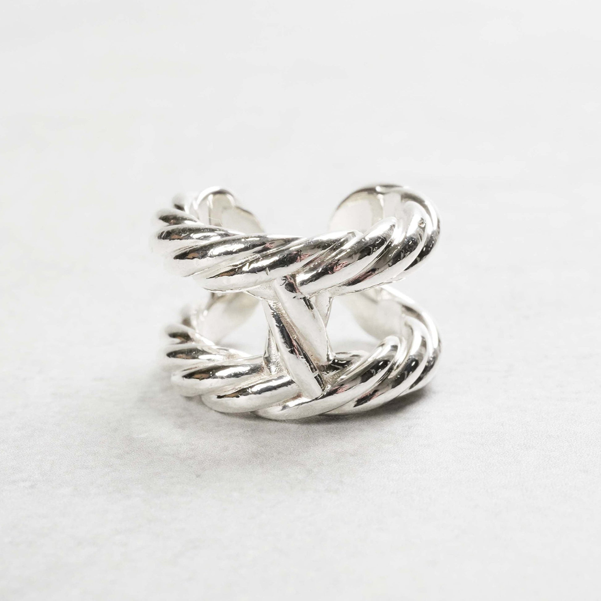 HERMÈS Chain Combination Ring Silver & 18k Yellow Gold, Parade Ring Silver, Saw Ash Ring Silver