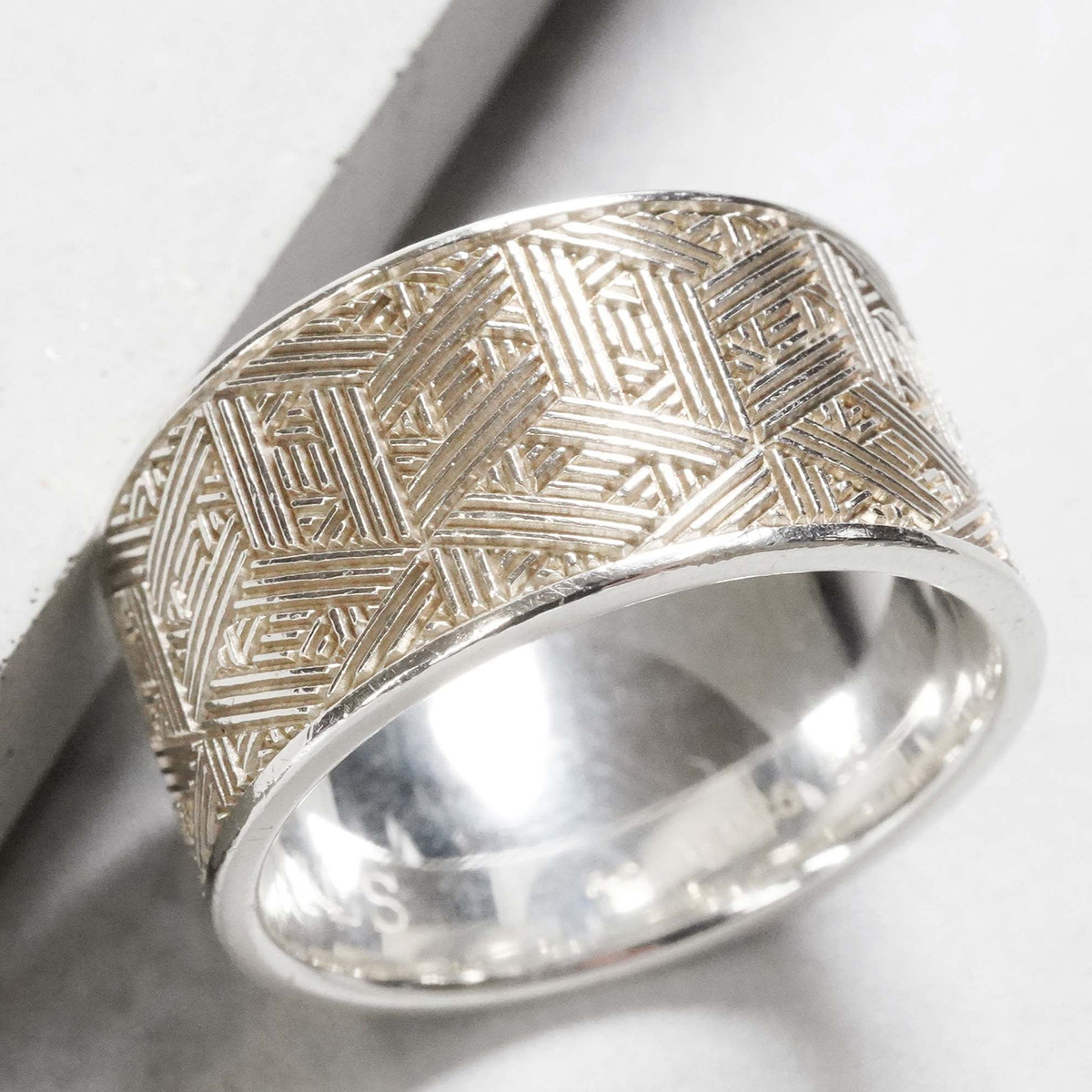 HERMÈS Chain Combination Ring Silver & 18k Yellow Gold, Parade Ring Silver, Saw Ash Ring Silver