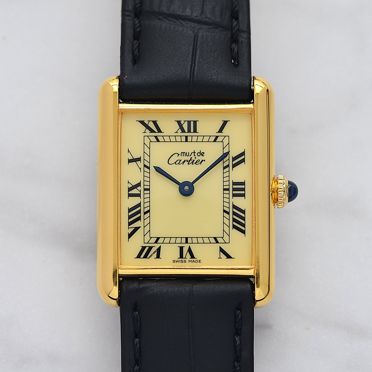 Cartier 1980's Must Tank Ivory Roma