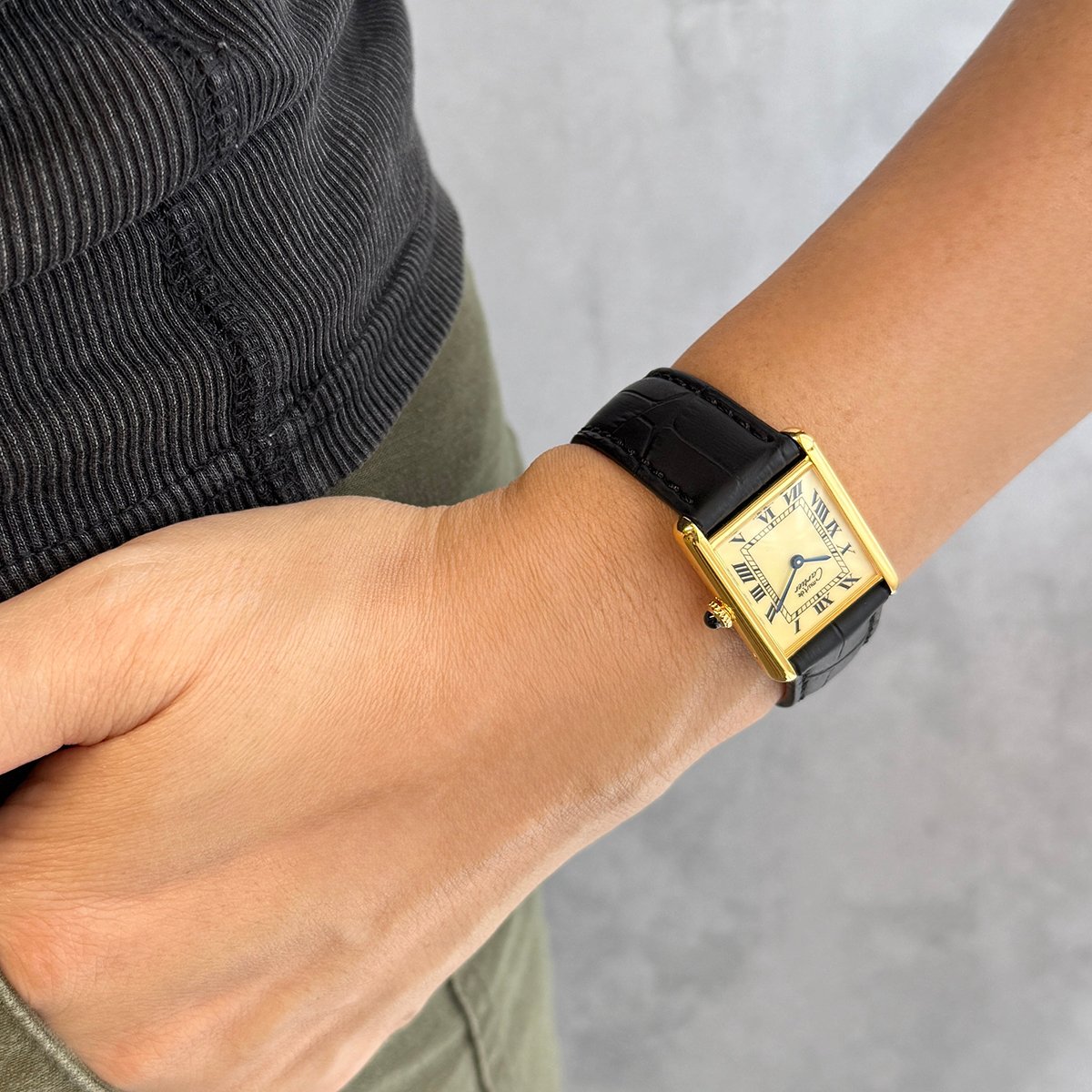 Cartier 1980's Must Tank Ivory Roma