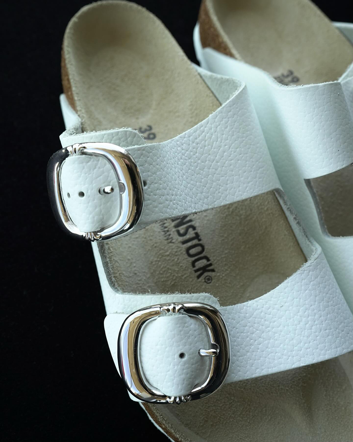CHROME HEARTS x BIRKENSTOCK Arizona Gunslinger White Leather
