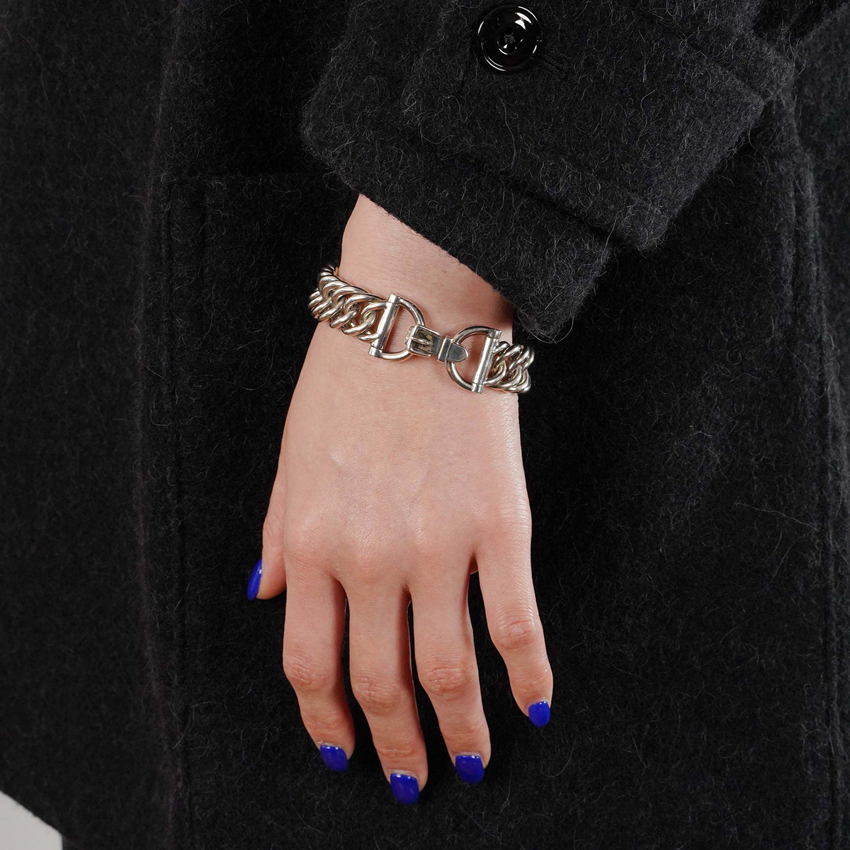 HERMÈS Petits Champs Bracelet Silver