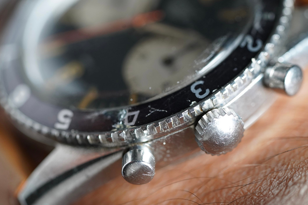 1960's Heuer Autavia Ref.3646 Big Eye First Execution Unpolished