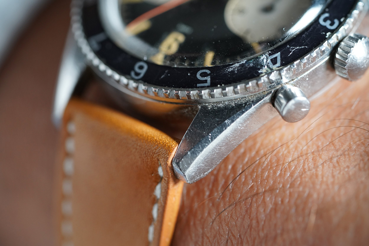 1960's Heuer Autavia Ref.3646 Big Eye First Execution Unpolished
